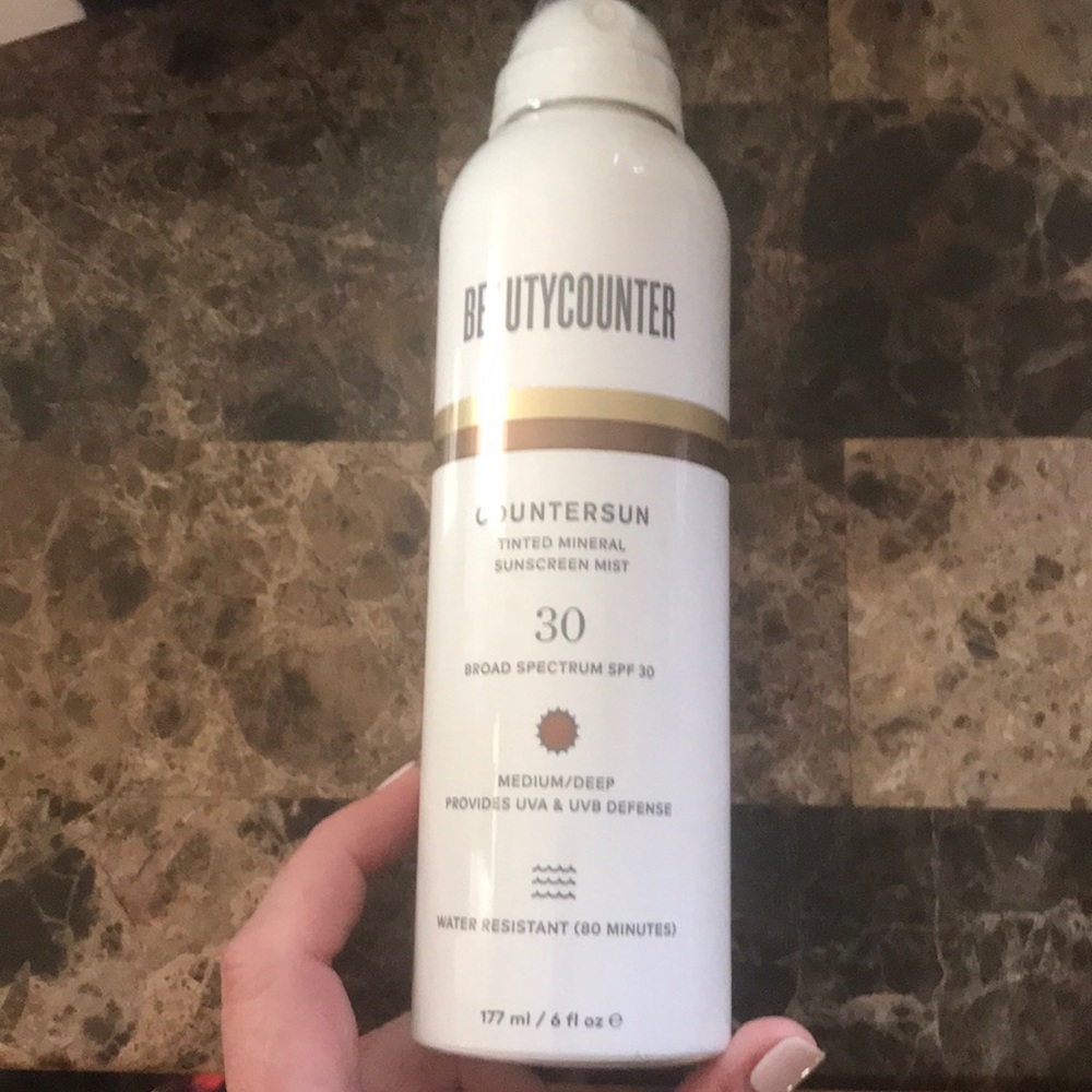 beautycounter tinted sunscreen mist medium/deep